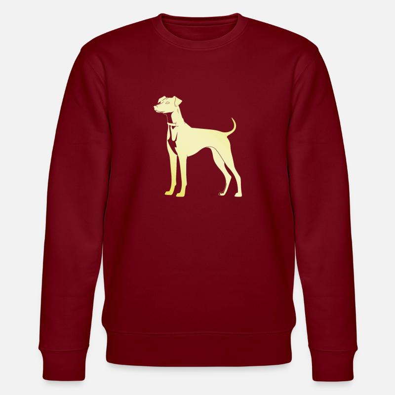 Silhouette de chien whippet - Sweat bio CHANGER Stanley/Stella Unisexe - bordeaux