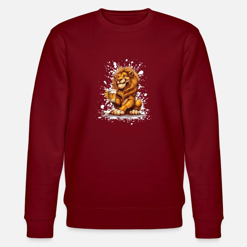 Bière Lion Drôle - Sweat bio CHANGER Stanley/Stella Unisexe - bordeaux