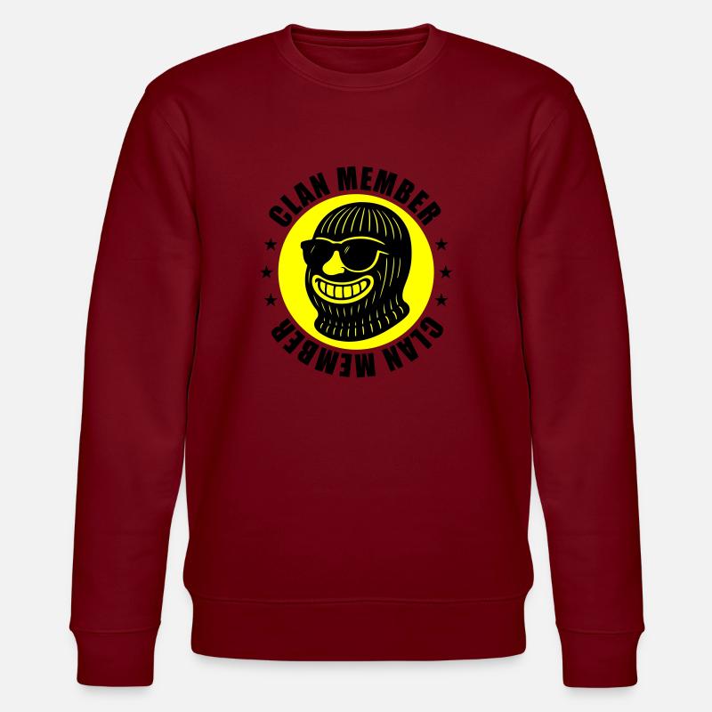 Clan Mitglied Gangster - Stanley/Stella Unisex Bio-Sweatshirt CHANGER  - Burgunderrot