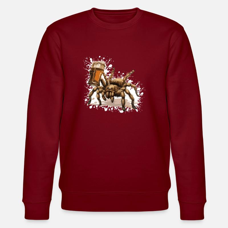 Tarantula Beer Funny - Stanley/Stella CHANGER Unisex Organic Sweatshirt - burgundy