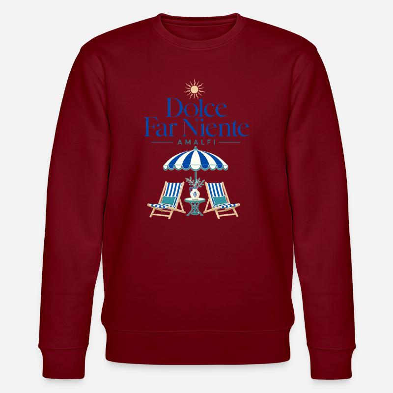 Amalfi Coast Dolce Far Niente Italian Summer - Stanley/Stella Unisex Bio-Sweatshirt CHANGER  - Burgunderrot