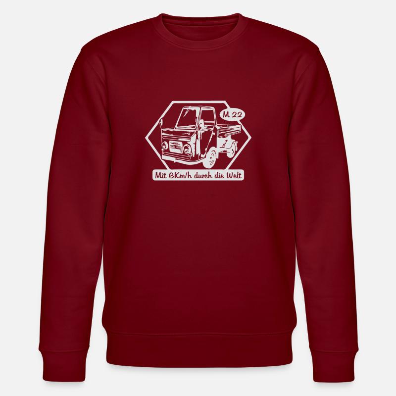 IFA LKW Multicar M22 - Stanley/Stella Unisex Bio-Sweatshirt CHANGER  - Burgunderrot