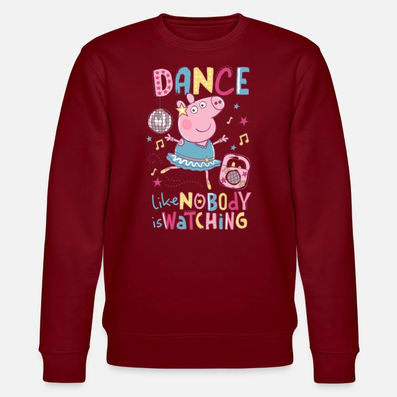 Peppa Pig Dancing Queen - Sweat bio CHANGER Stanley/Stella Unisexe - bordeaux