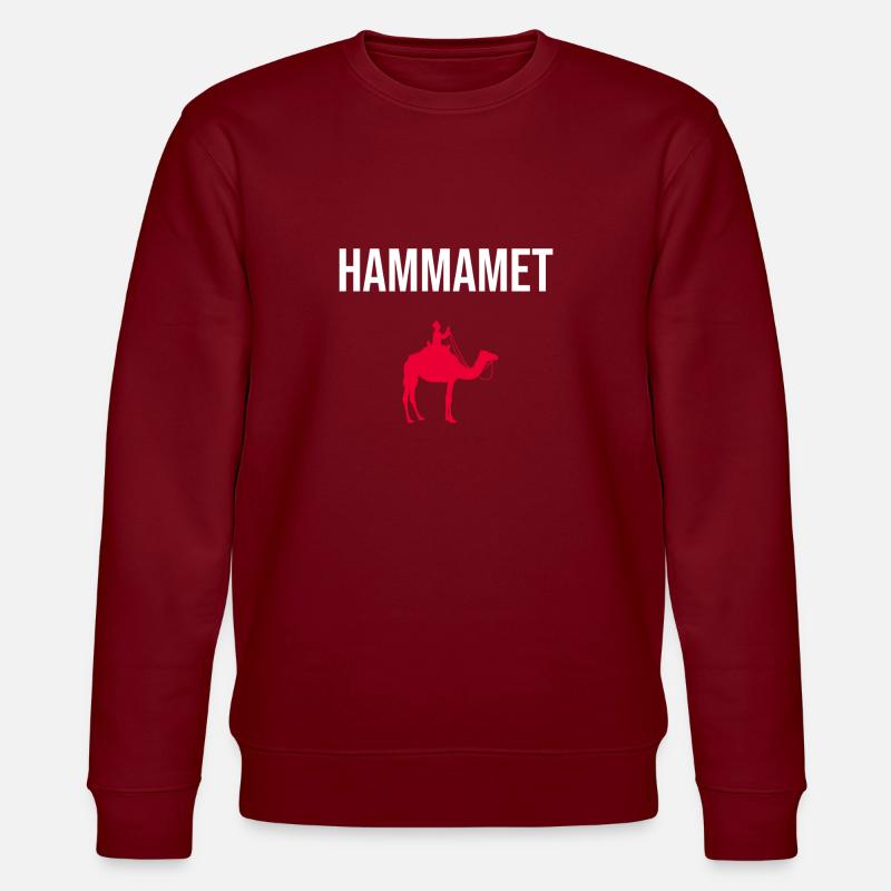 Hammamet - Stanley/Stella Unisex Bio-Sweatshirt CHANGER  - Burgunderrot
