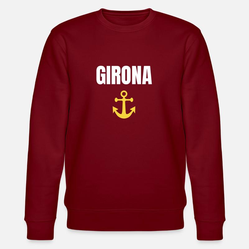Girona Fischerhut - Stanley/Stella Unisex Bio-Sweatshirt CHANGER  - Burgunderrot
