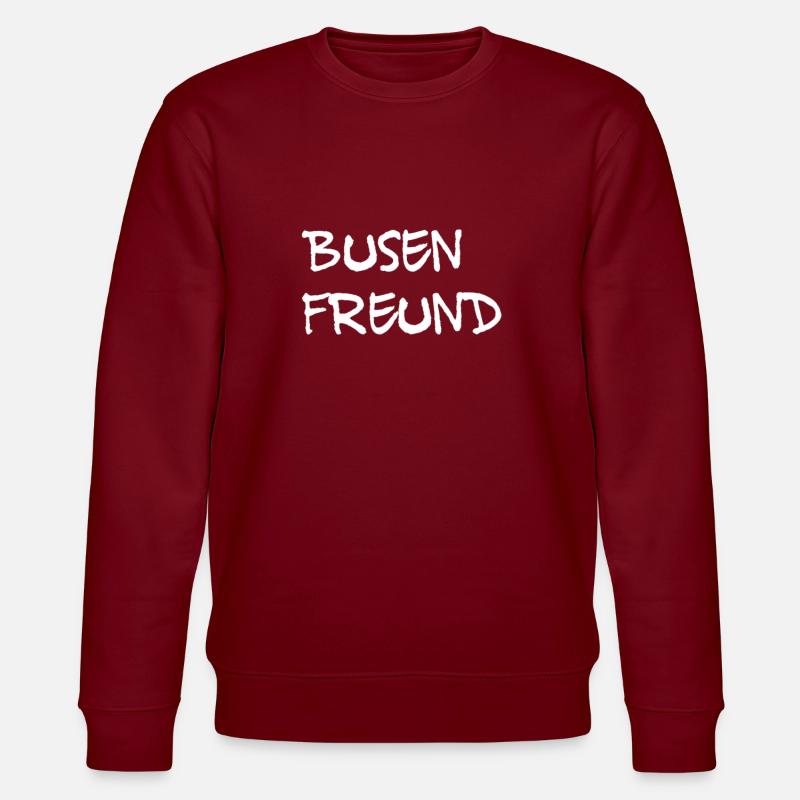 Freunde für immer - Stanley/Stella Unisex Bio-Sweatshirt CHANGER - Burgunderrot