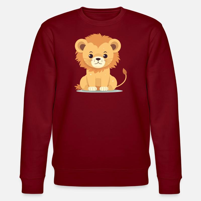 Babylöwe - Stanley/Stella Unisex Bio-Sweatshirt CHANGER  - Burgunderrot