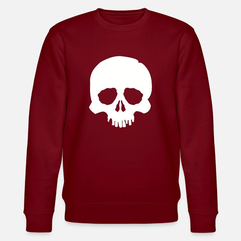 skull - Stanley/Stella Unisex Bio-Sweatshirt CHANGER  - Burgunderrot