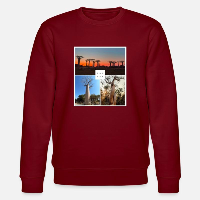 Baobab de Madagascar - Sweat bio CHANGER Stanley/Stella Unisexe - bordeaux