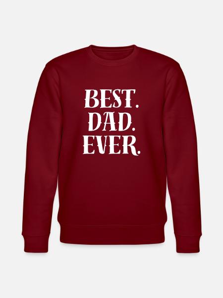 Best Dad Statement - Stanley/Stella CHANGER Unisex Organic Sweatshirt - burgundy