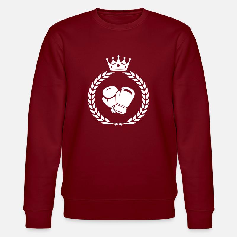 Couronne de boxe - Sweat bio CHANGER Stanley/Stella Unisexe - bordeaux