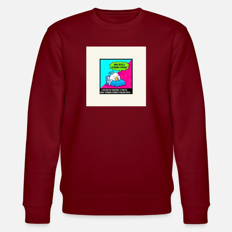 Energieträume-Modus - Stanley/Stella Unisex Bio-Sweatshirt CHANGER  - Burgunderrot