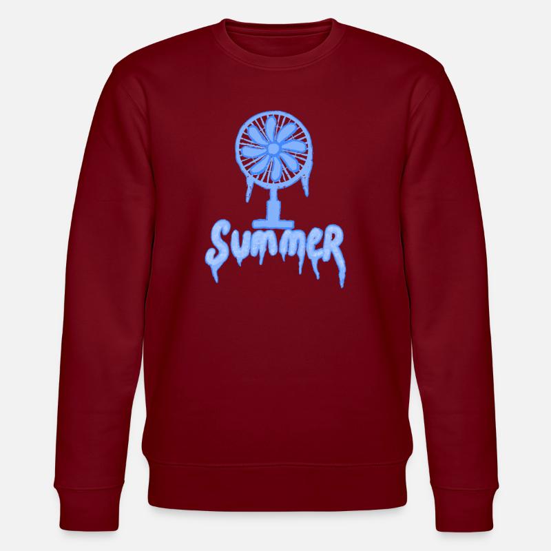 Sommer - Stanley/Stella Unisex Bio-Sweatshirt CHANGER  - Burgunderrot
