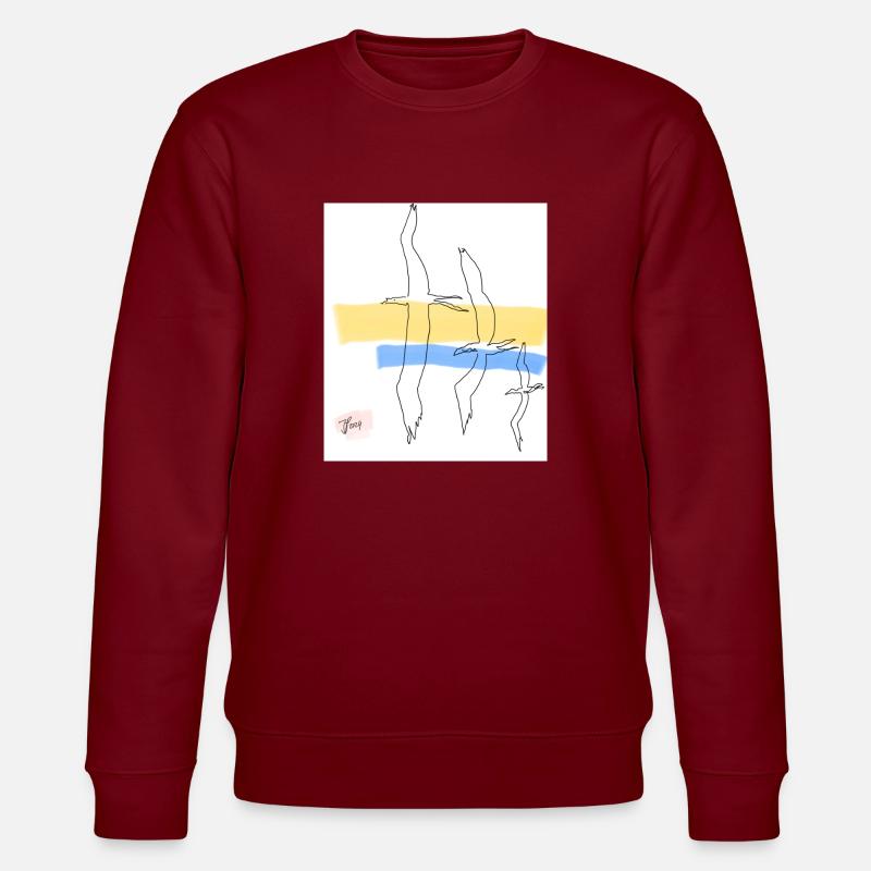Oiseaux libres - Sweat bio CHANGER Stanley/Stella Unisexe - bordeaux
