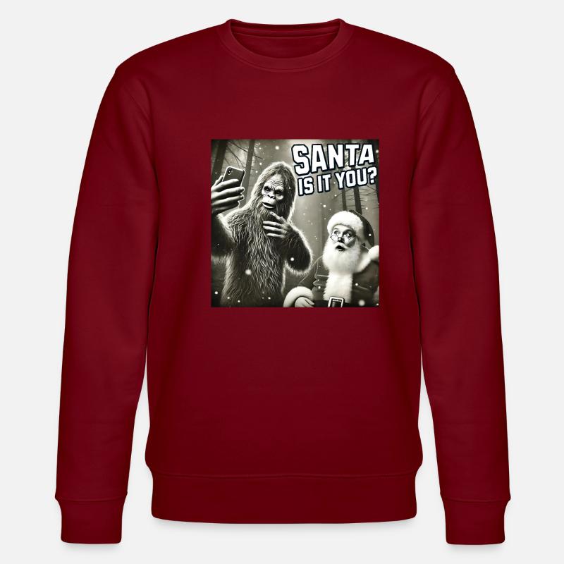 Chats Selfie Père Noël - Sweat bio CHANGER Stanley/Stella Unisexe - bordeaux