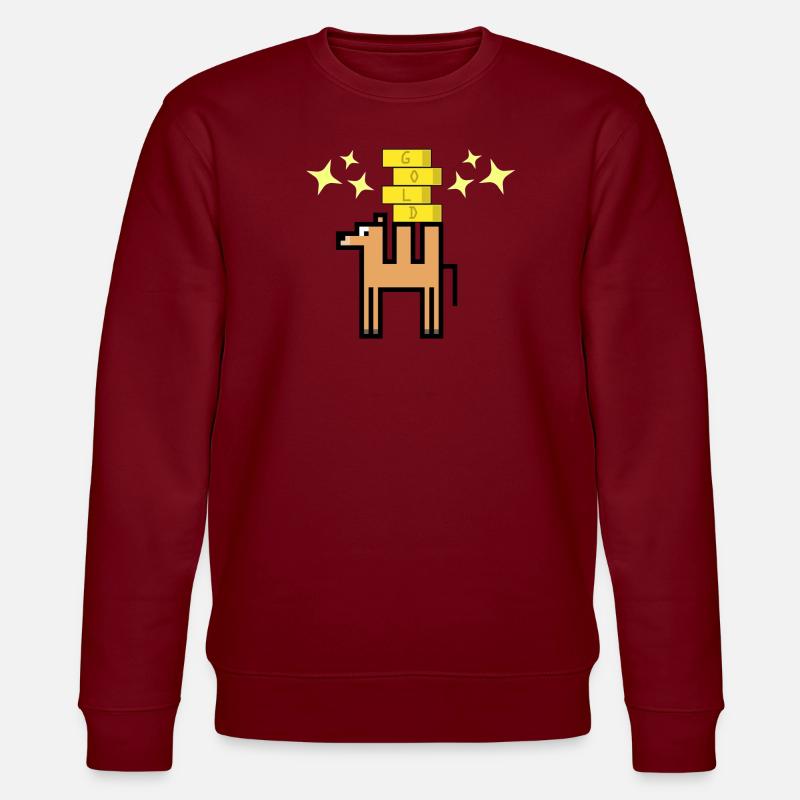 Goldenes Kamel - Stanley/Stella Unisex Bio-Sweatshirt CHANGER  - Burgunderrot
