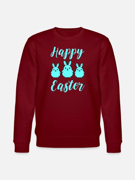 Joyeux lapins de Pâques - Sweat bio CHANGER Stanley/Stella Unisexe - bordeaux