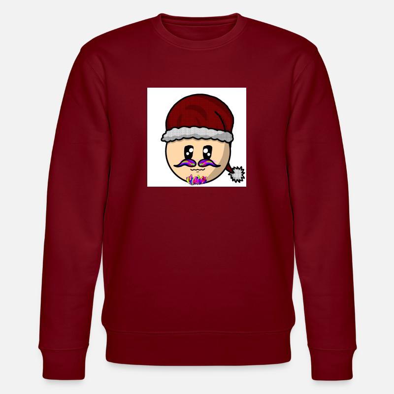 Hoho - Stanley/Stella Unisex Bio-Sweatshirt CHANGER  - Burgunderrot