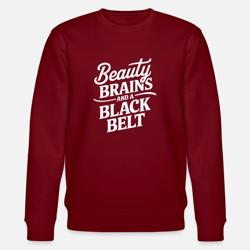 Schwarzgurt und Selbstbewusstsein - Stanley/Stella Unisex Bio-Sweatshirt CHANGER  - Burgunderrot