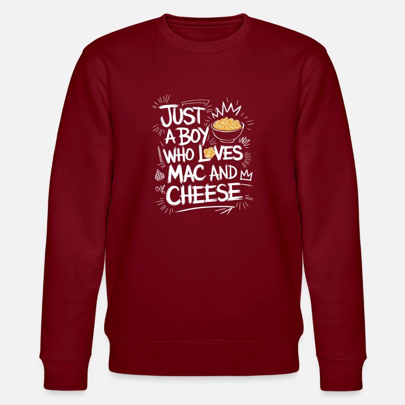 Fancy Mac 'n' Cheese - Stanley/Stella CHANGER Unisex Organic Sweatshirt - burgundy