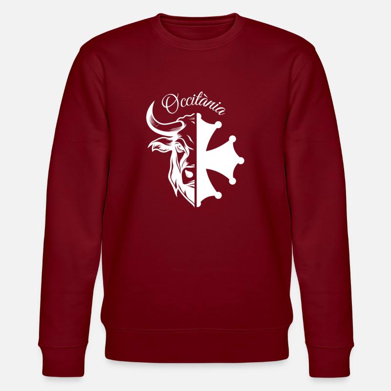 OCCITÀNIA TAUREAU BLANC - Sweat bio CHANGER Stanley/Stella Unisexe - bordeaux