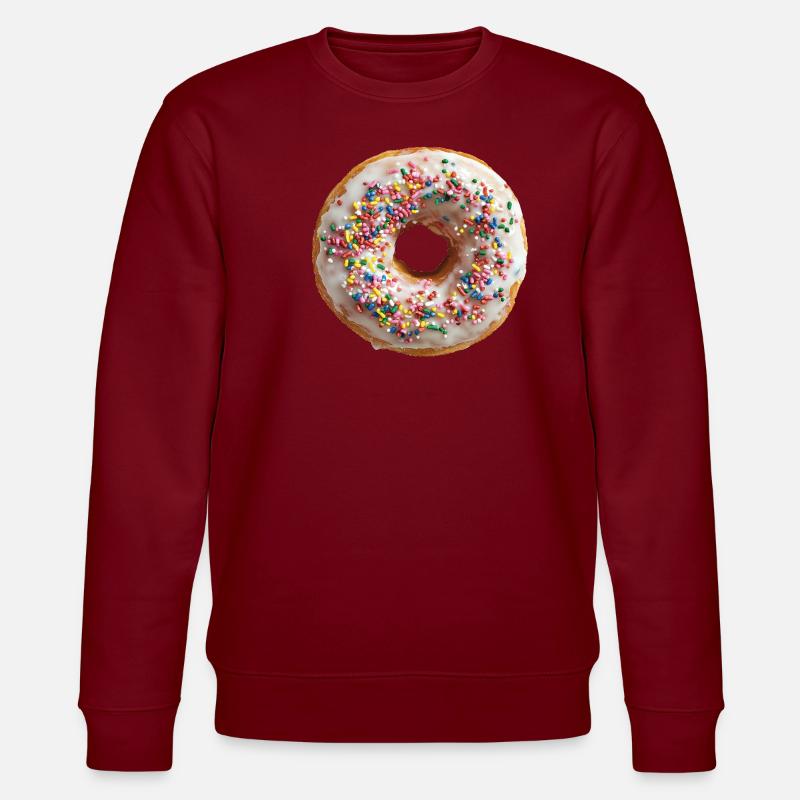 Donut - Stanley/Stella Unisex Bio-Sweatshirt CHANGER  - Burgunderrot