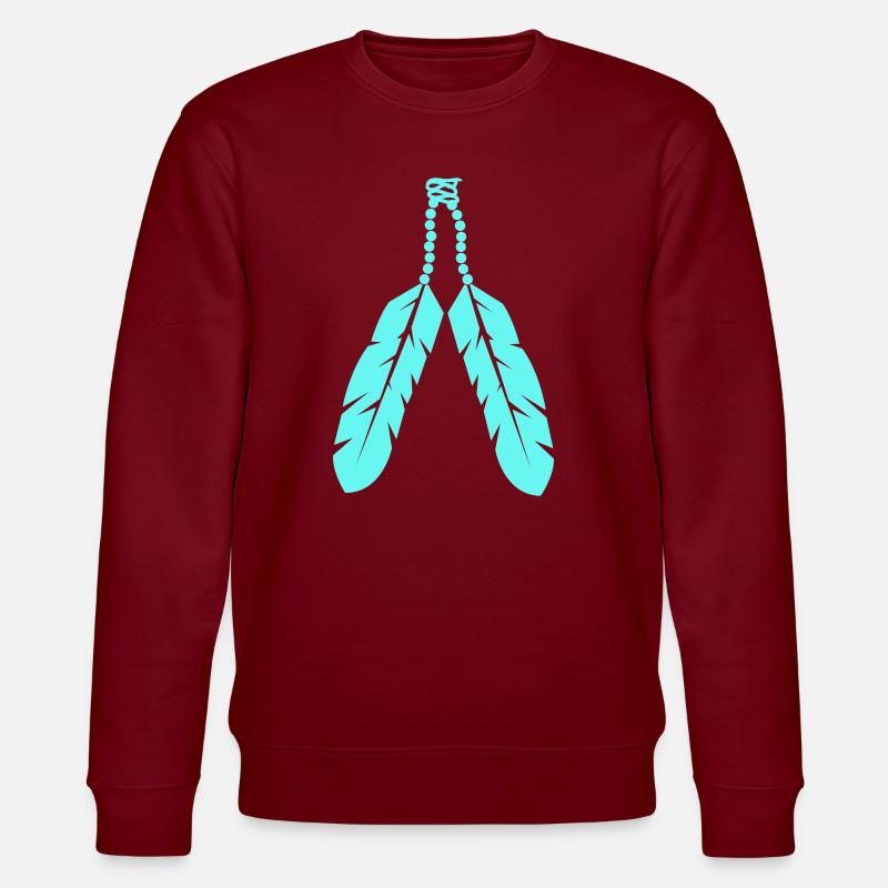 Conception de bijoux en plume - Sweat bio CHANGER Stanley/Stella Unisexe - bordeaux