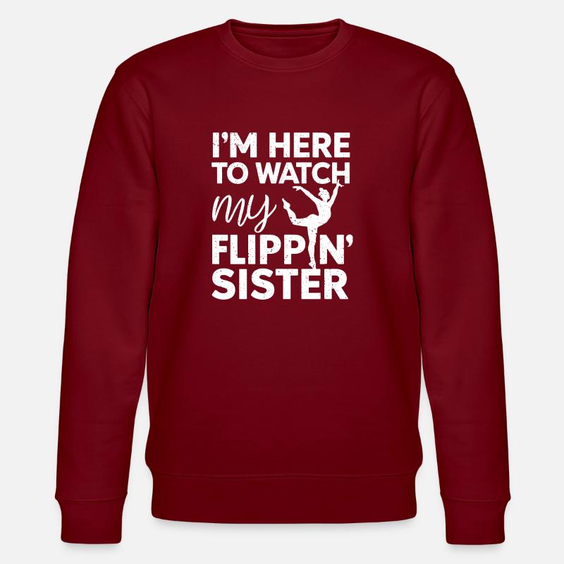 Stolzer Zuschauer – Schwester - Stanley/Stella Unisex Bio-Sweatshirt CHANGER  - Burgunderrot