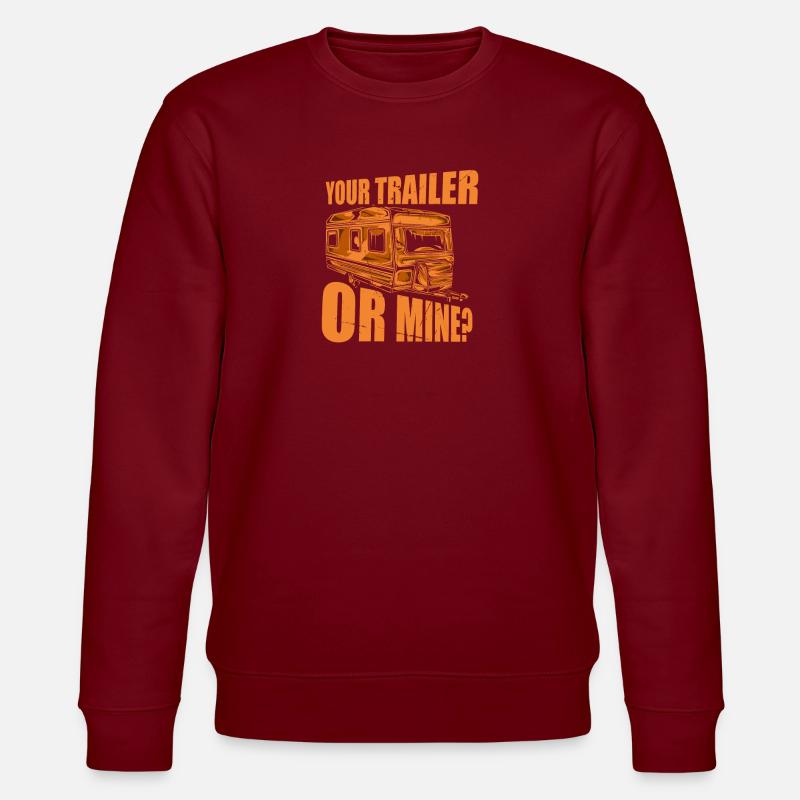 Ihr Anhänger Oder Meiner - Stanley/Stella Unisex Bio-Sweatshirt CHANGER  - Burgunderrot