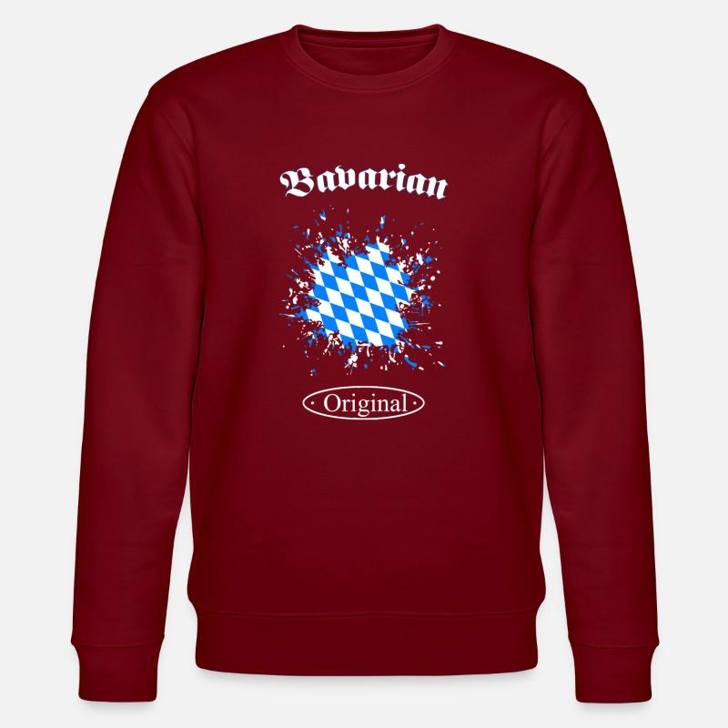 Bayern - Bavaria - Stanley/Stella Unisex Bio-Sweatshirt CHANGER  - Burgunderrot