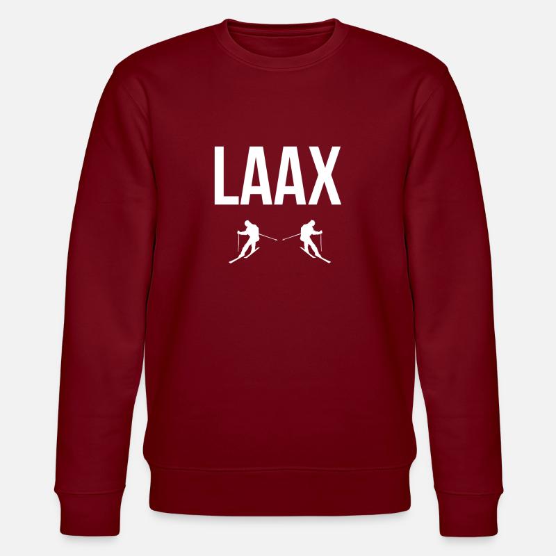 Laax Carvers - Stanley/Stella Unisex Bio-Sweatshirt CHANGER  - Burgunderrot