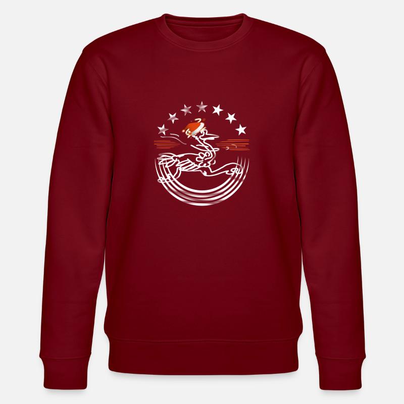 Messager de Noël - Sweat bio CHANGER Stanley/Stella Unisexe - bordeaux