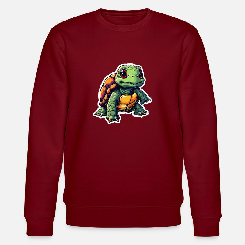 SCHILDKRÖTE - Stanley/Stella Unisex Bio-Sweatshirt CHANGER  - Burgunderrot