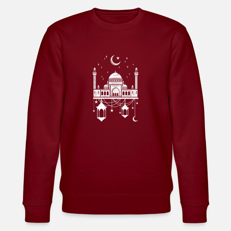 Mosquée avec croissant de lune - Sweat bio CHANGER Stanley/Stella Unisexe - bordeaux