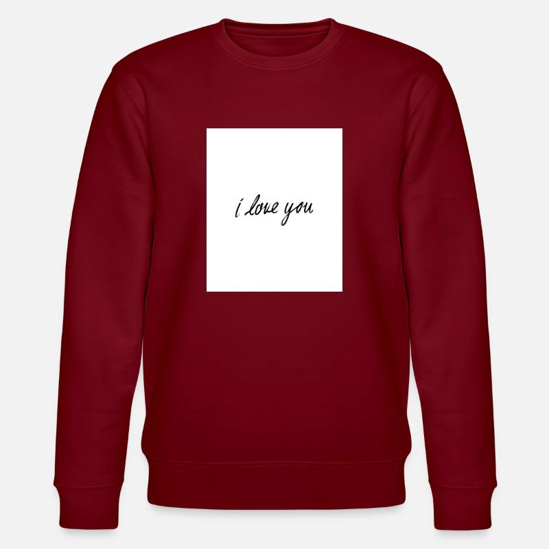 Canva5 - Stanley/Stella Unisex Bio-Sweatshirt CHANGER  - Burgunderrot