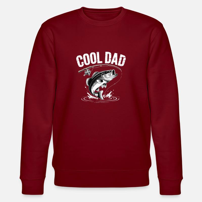COOLER VATER - Stanley/Stella Unisex Bio-Sweatshirt CHANGER  - Burgunderrot