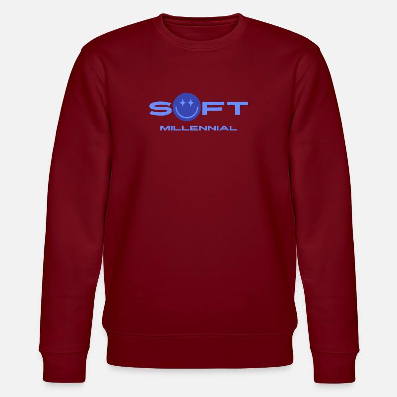 Soft Millennial Logo - Stanley/Stella Unisex Bio-Sweatshirt CHANGER  - Burgunderrot