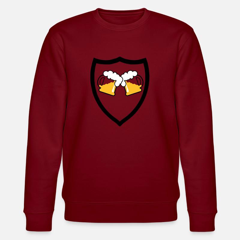 Bier Emblem 3c - Stanley/Stella Unisex Bio-Sweatshirt CHANGER  - Burgunderrot