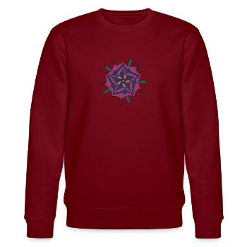 Autumn 1 - Stanley/Stella Unisex Bio-Sweatshirt CHANGER  - Burgunderrot - Vorne - Nik (191cm) & Marisol (170cm)