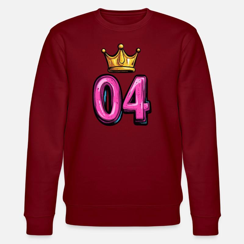 Couronne à 4 chiffres - Sweat bio CHANGER Stanley/Stella Unisexe - bordeaux