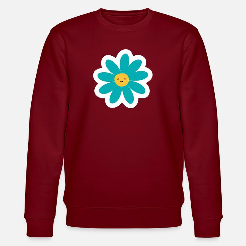 Kawaii Turquoise Daisy Smile - Sweat bio CHANGER Stanley/Stella Unisexe - bordeaux