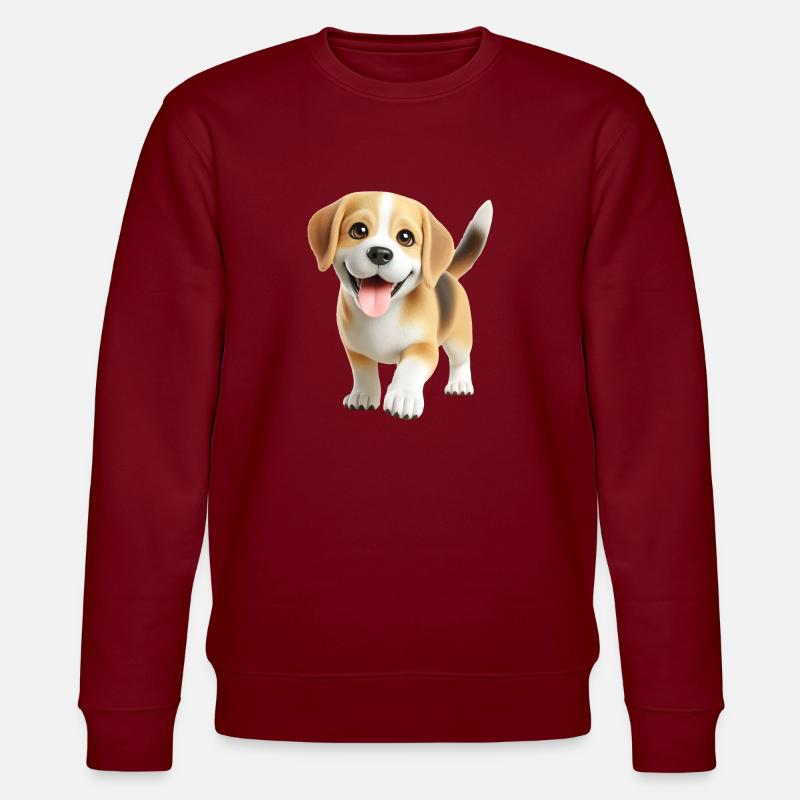 Hund 3 - Stanley/Stella Unisex Bio-Sweatshirt CHANGER  - Burgunderrot