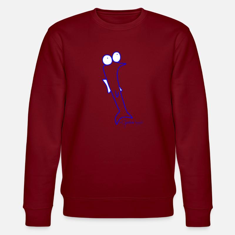 Plötzfisch - Piscis Rutilus - Stanley/Stella Unisex Bio-Sweatshirt CHANGER  - Burgunderrot