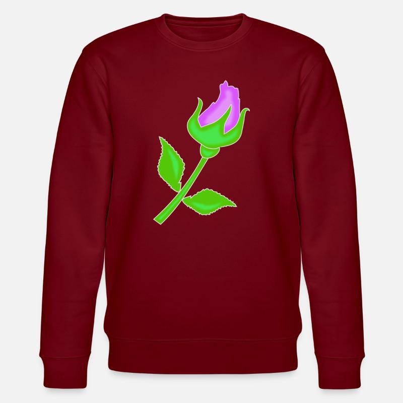 Rose dans une teinte violette - Sweat bio CHANGER Stanley/Stella Unisexe - bordeaux