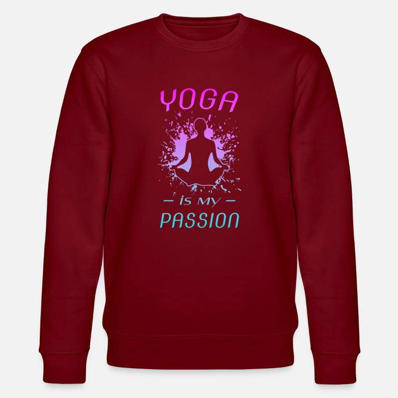 YOGA - Stanley/Stella Unisex Bio-Sweatshirt CHANGER  - Burgunderrot