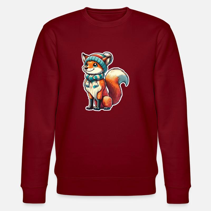 Renard de Noël M. - Sweat bio CHANGER Stanley/Stella Unisexe - bordeaux