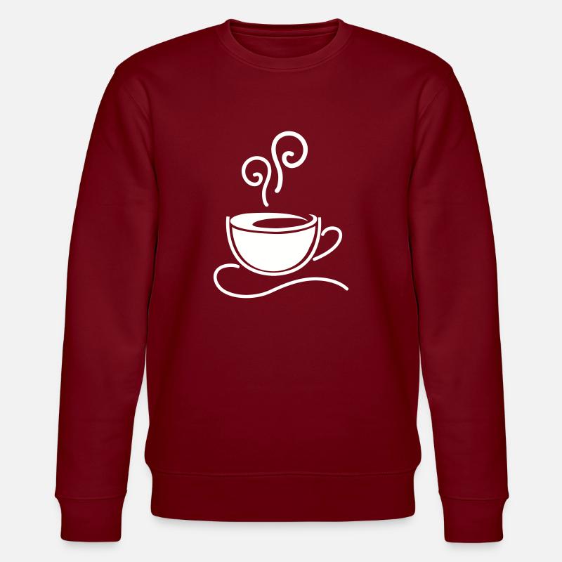 Coffee Kaffee - Stanley/Stella CHANGER Unisex Organic Sweatshirt - burgundy