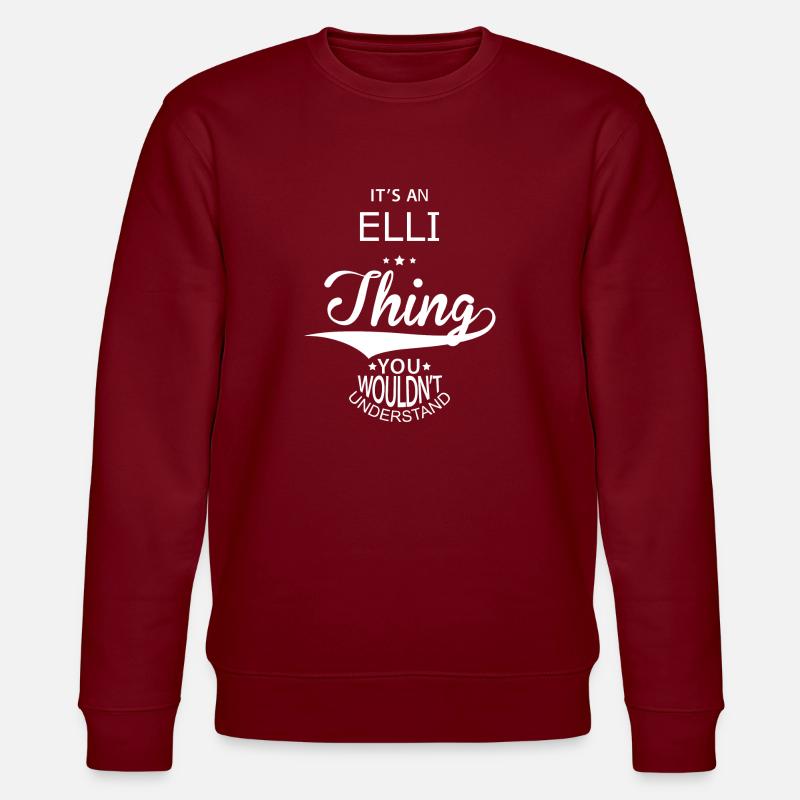 Elli - Stanley/Stella Unisex Bio-Sweatshirt CHANGER  - Burgunderrot