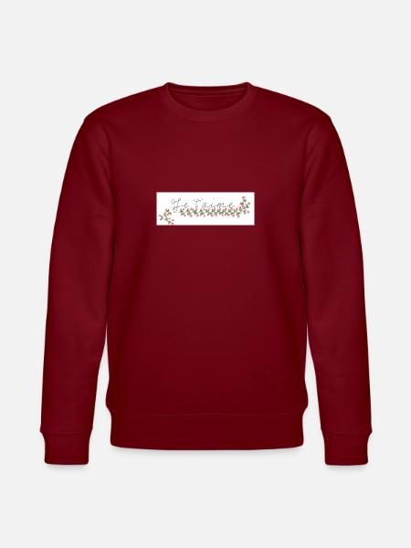 Je t'aime Schriftzug - Stanley/Stella Unisex Bio-Sweatshirt CHANGER  - Burgunderrot