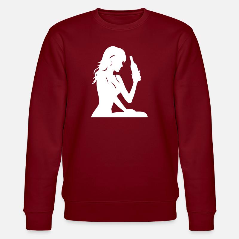Épouse Poule Bouteille Bride - Sweat bio CHANGER Stanley/Stella Unisexe - bordeaux